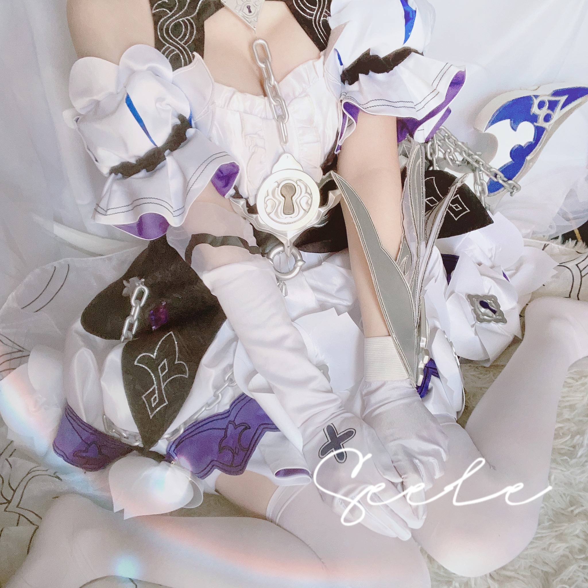 图片[1]-Seele麦麦 – NO.008 崩坏3rd希儿彼岸双生cos [86P]-XikXak